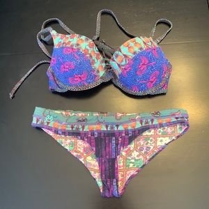 Maaji swim bikini. Reversible bottoms. Size: Medium